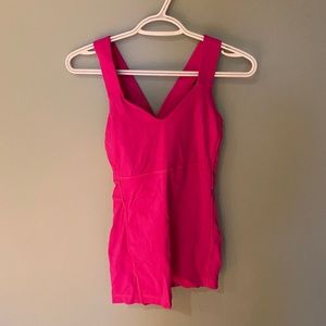 Pink lululemon tank top